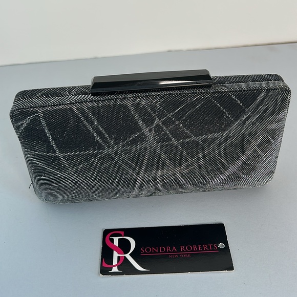 Sondra Roberts Hard Case Convertible Clutch
Black/silver Metallic - Picture 6 of 6